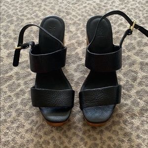 Black Frye Wedge Sandal!